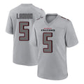 Elroe A.Falcons #5 Drake London Player Gray Fashion Home Game Stitched Jerseys
