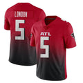 Elroe A.Falcons #5 Drake London Player Red Vapor Untouchable Limited Home Game Stitched Jerseys