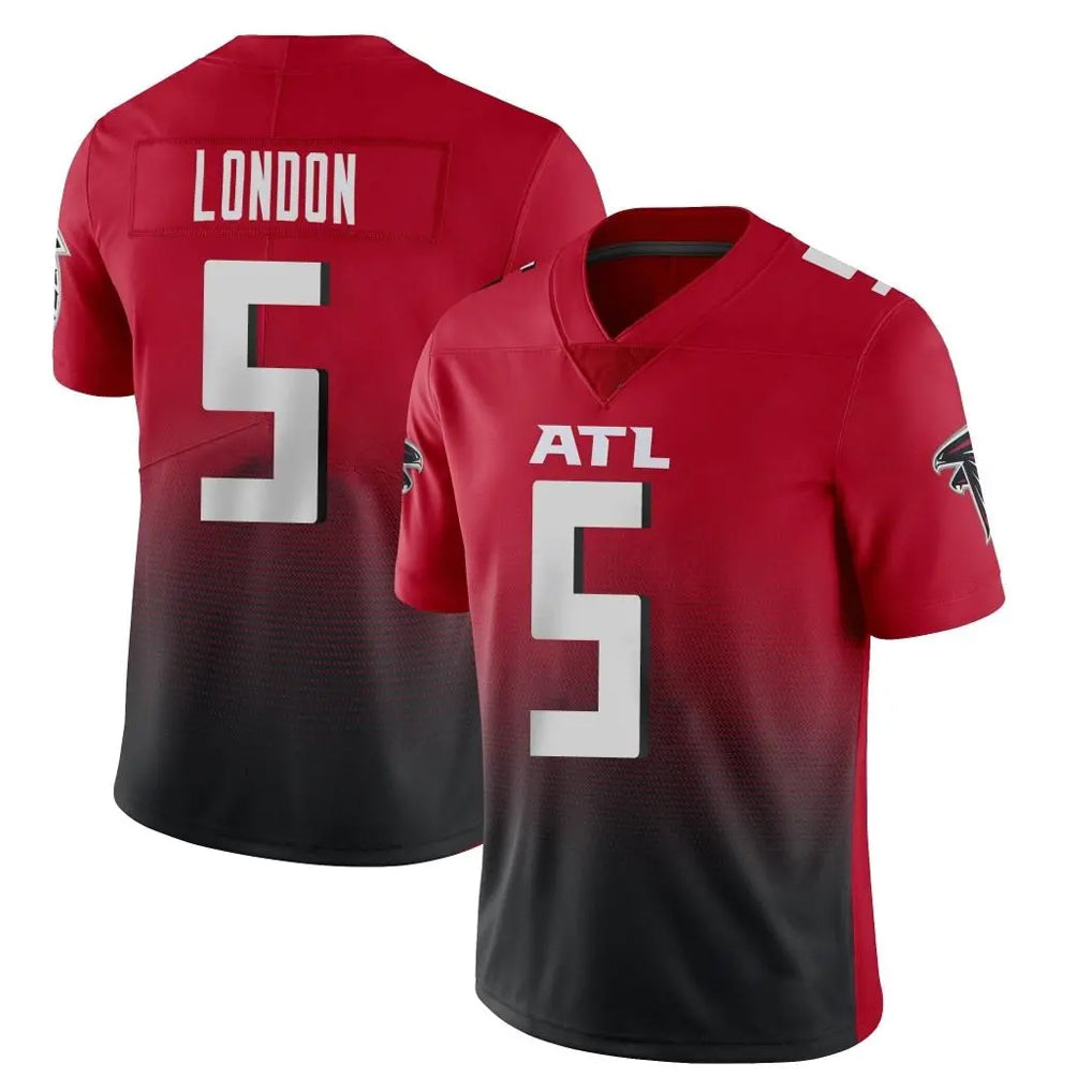 Elroe A.Falcons #5 Drake London Player Red Vapor Untouchable Limited Home Game Stitched Jerseys