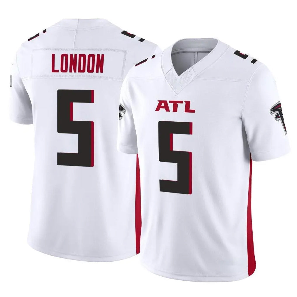 Elroe A.Falcons #5 Drake London Player White Vapor F.U.S.E. Limited Home Game Stitched Jerseys
