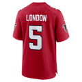 Elroe A.Falcons #5 Drake London Red Game Stitched Jerseys