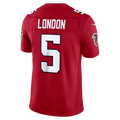 Elroe A.Falcons #5 Drake London Red Team Vapor F.U.S.E. Limited Stitched Jerseys