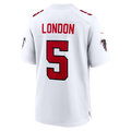 Elroe A.Falcons #5 Drake London White Game Stitched Jerseys