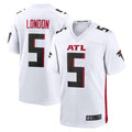 Elroe A.Falcons #5 Drake London Player White Game Stitched Jerseys