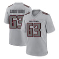 Elroe A.Falcons #63 Chris Lindstrom Branch Player Gray Fashion Home Game Stitched Jerseys