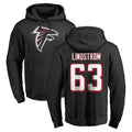 Elroe A.Falcons #63 Chris Lindstrom Player Black Salute to Service Hoodies Stitched Jerseys