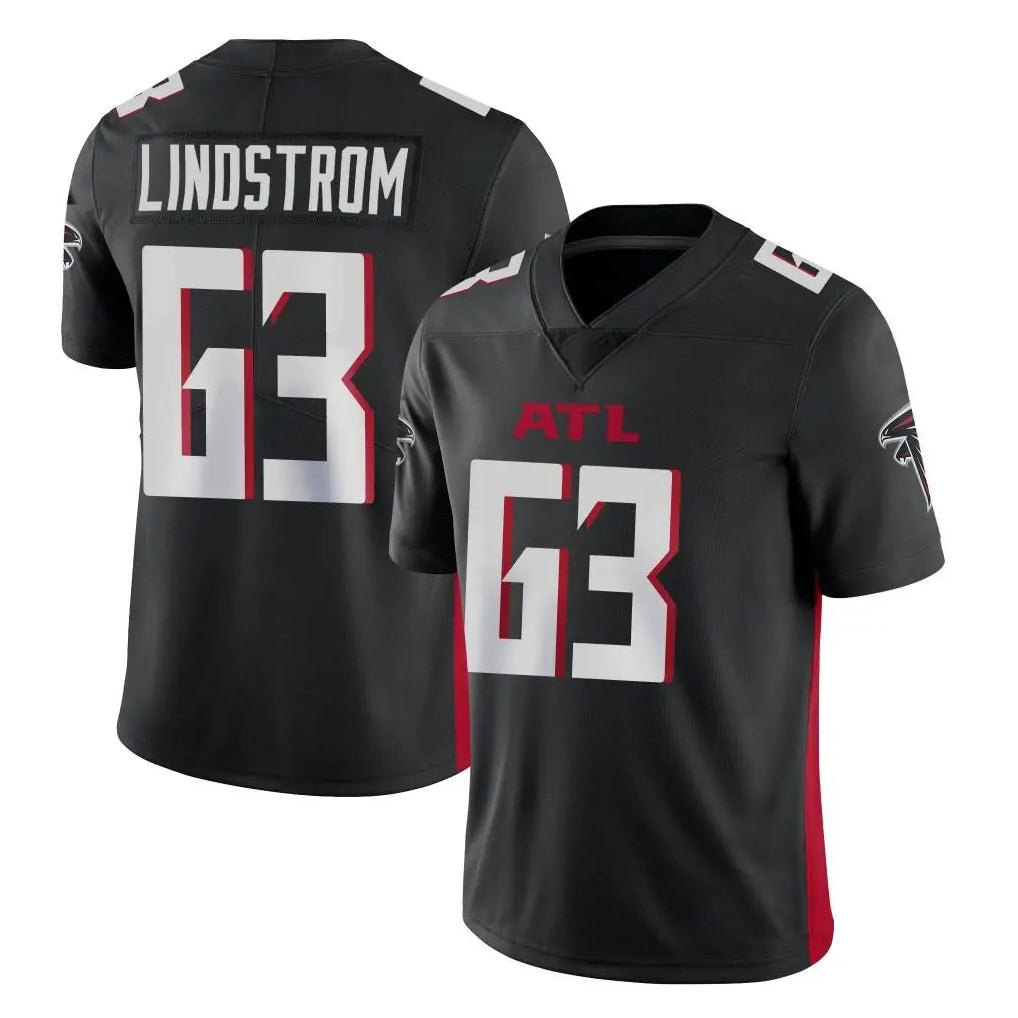 Elroe A.Falcons #63 Chris Lindstrom Player Black Vapor Untouchable Limited Home Game Stitched Jerseys