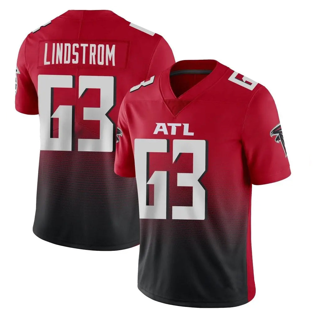 Elroe A.Falcons #63 Chris Lindstrom Player Red Vapor Untouchable Limited Home Game Stitched Jerseys