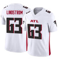 Elroe A.Falcons #63 Chris Lindstrom Player White Vapor F.U.S.E. Limited Elite Stitched Jerseys