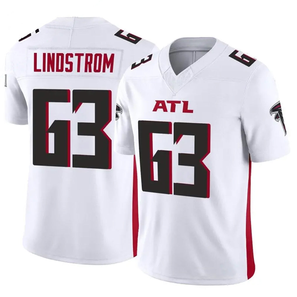Elroe A.Falcons #63 Chris Lindstrom Player White Vapor F.U.S.E. Limited Elite Stitched Jerseys