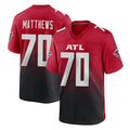 Elroe A.Falcons #70 Jake Matthews Player Red Home Game Stitched Jerseys