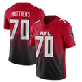 Elroe A.Falcons #70 Jake Matthews Player Red Vapor Untouchable Limited Home Game Stitched Jerseys