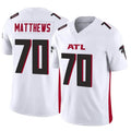 Elroe A.Falcons #70 Jake Matthews Player White Vapor F.U.S.E. Limited Stitched Jerseys