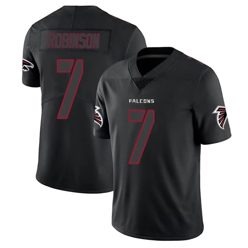 Elroe A.Falcons #7 Bijan Robinson Player Black Impact Limited Stitched Jerseys