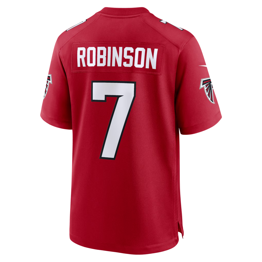 Elroe A.Falcons #7 Bijan Robinson Red Game Stitched Jerseys