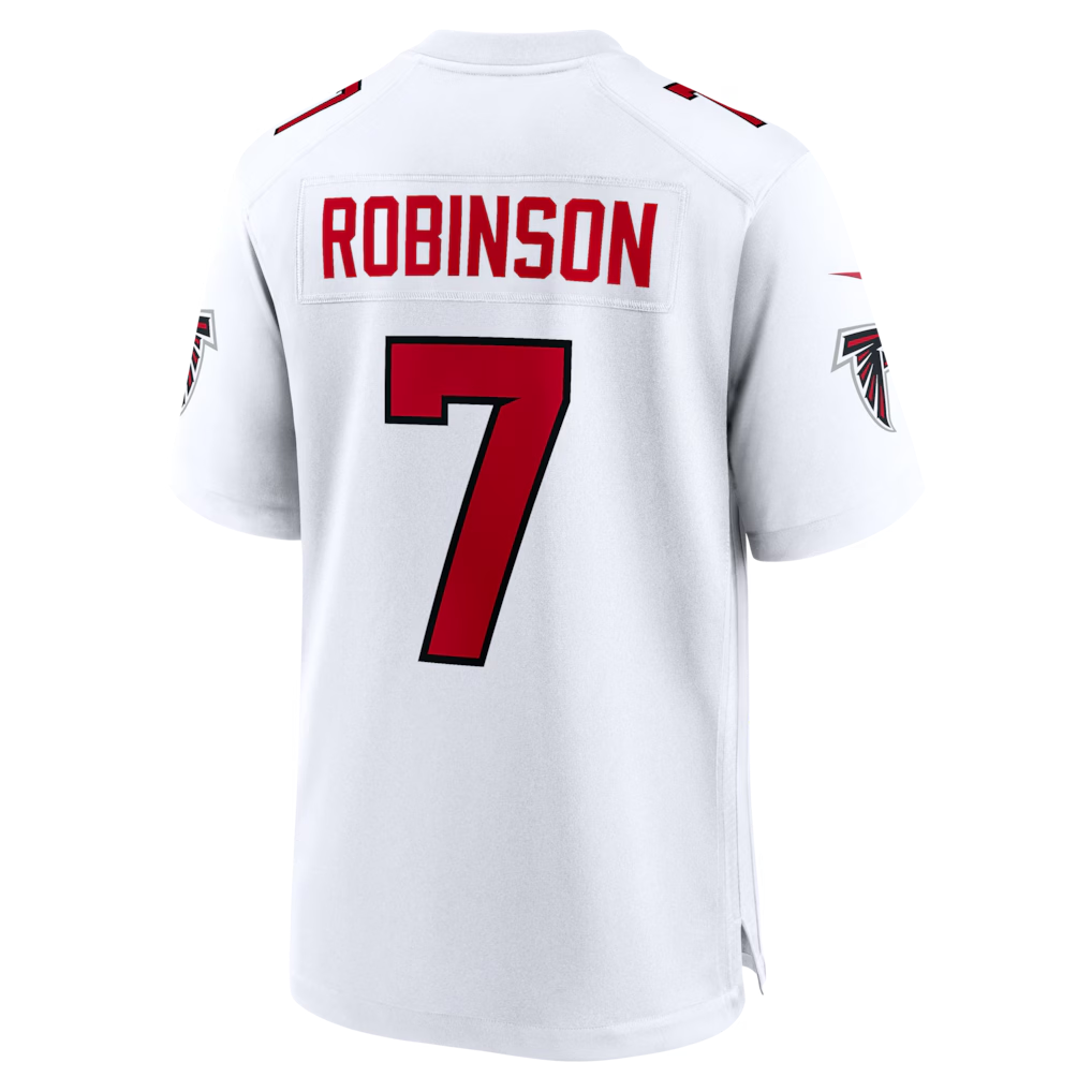 Elroe A.Falcons #7 Bijan Robinson White Game Stitched Jerseys