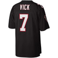 Elroe A.Falcons #7 Michael Vick Mitchell & Ness Black Legacy Replica Stitched Jerseys