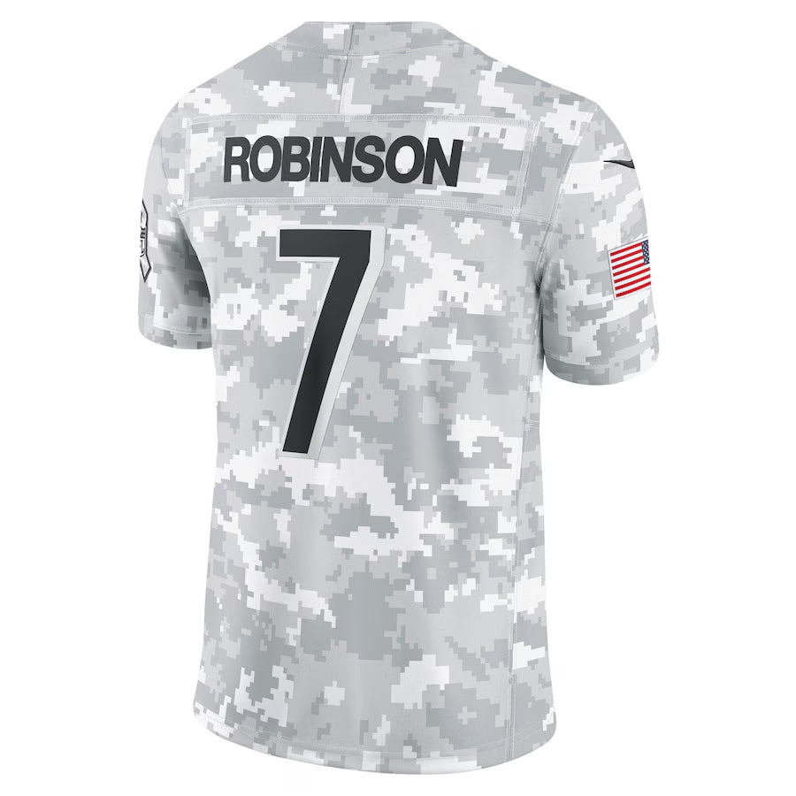 Elroe A.Falcons #7 Bijan Robinson Player Camo Salute to Service Limited Stitched Jerseys