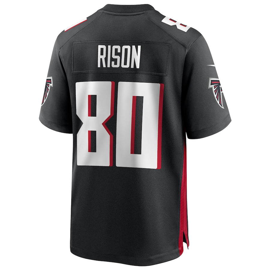 Elroe A.Falcons #80 Andre Rison Player Black Home Game Stitched Jerseys