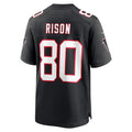 Elroe A.Falcons #80 Andre Rison Player Black Throwback Limited Home Game Stitched Jerseys