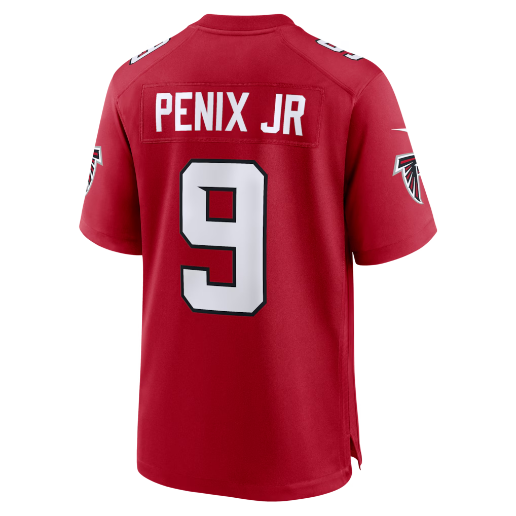 Elroe A.Falcons #9 Michael Penix Jr. Red Game Stitched Jerseys