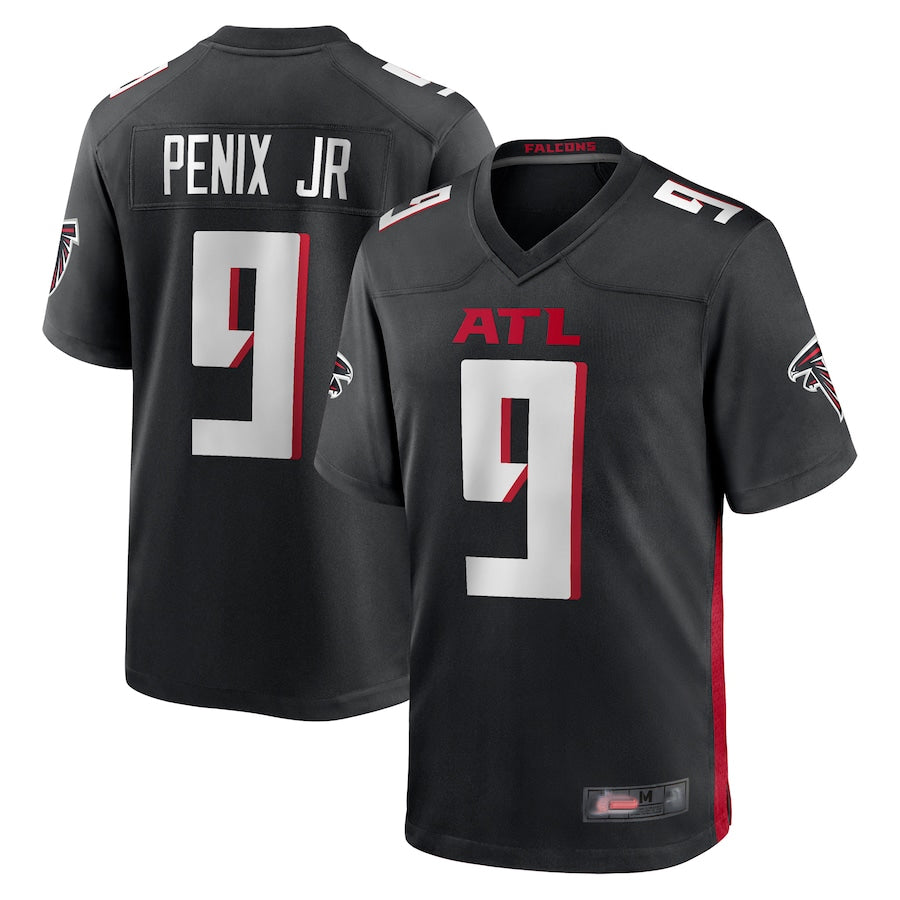 Elroe A.Falcons #9 Michael Penix Jr. Player Black Home Game Stitched Jerseys