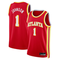 Elroe A.Hawks #1 Jalen Johnson Red Swingman Jerseys - Icon Edition