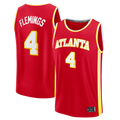 Elroe A.Hawks #4 Kingston Flemings Red 2026 Draft First Round Pick Fast Break Jerseys - Icon Edition