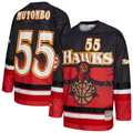 Elroe A.Hawks #55 Dikembe Mutombo Mitchell & Ness Red Maxxed Out Fashion Hockey Jerseys