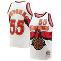 Elroe A.Hawks #55 Dikembe Mutombo Mitchell & Ness White 199697 Hardwood Classics Swingman Jerseys