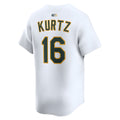 Elroe Athletics #16 Nick Kurtz Player White Home Limited Stitched Jerseys