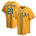 Elroe Athletics #21 Tyler Soderstrom Player Gold Replica Alternate Stitched Jersey