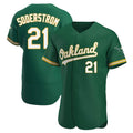 Elroe Athletics #21 Tyler Soderstrom Player Green Authentic Kelly Alternate Stitched Jersey