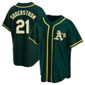 Elroe Athletics #21 Tyler Soderstrom Player Green Replica Alternate Stitched Jersey