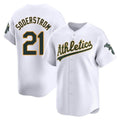 Elroe Athletics #21 Tyler Soderstrom Player White Limited Home Stitched Jersey