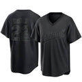 Elroe Athletics #22 Jeff McNeil player Black Replica Pitch Fashion Stitched Jersey