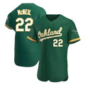 Elroe Athletics #22 Jeff McNeil player Green Authentic Kelly Alternate Stitched Jersey