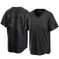Elroe Athletics #40 Luis Severino player Black Replica Pitch Fashion Stitched Jersey