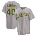 Elroe Athletics #40 Luis Severino player Gray Replica Away Stitched Jersey