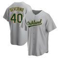 Elroe Athletics #40 Luis Severino player Gray Replica Road Stitched Jersey