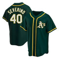 Elroe Athletics #40 Luis Severino player Green Replica Alternate Stitched Jersey