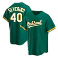 Elroe Athletics #40 Luis Severino player Green Replica Kelly Alternate Stitched Jersey