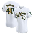 Elroe Athletics #40 Luis Severino player White Elite Home Stitched Jersey