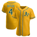 Elroe Athletics #4 Lawrence Butler player Gold Authentic Alternate Stitched Jersey