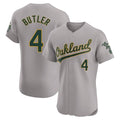 Elroe Athletics #4 Lawrence Butler player Gray Elite Road Stitched Jersey