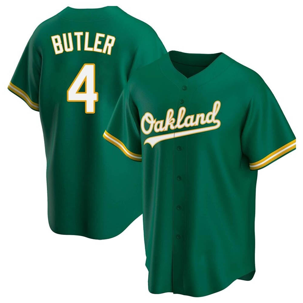 Elroe Athletics #4 Lawrence Butler player Green Replica Kelly Alternate Stitched Jersey