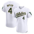 Elroe Athletics #4 Lawrence Butler player White Elite Home Stitched Jersey