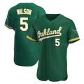 Elroe Athletics #5 Jacob Wilson Green Authentic Kelly Alternate Stitched Jersey