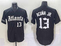 Elroe A.Braves #13 Ronald Acuna Jr. Black Gothic South x Outkast Edition Vapor Limited Stitched Personalized Jersey