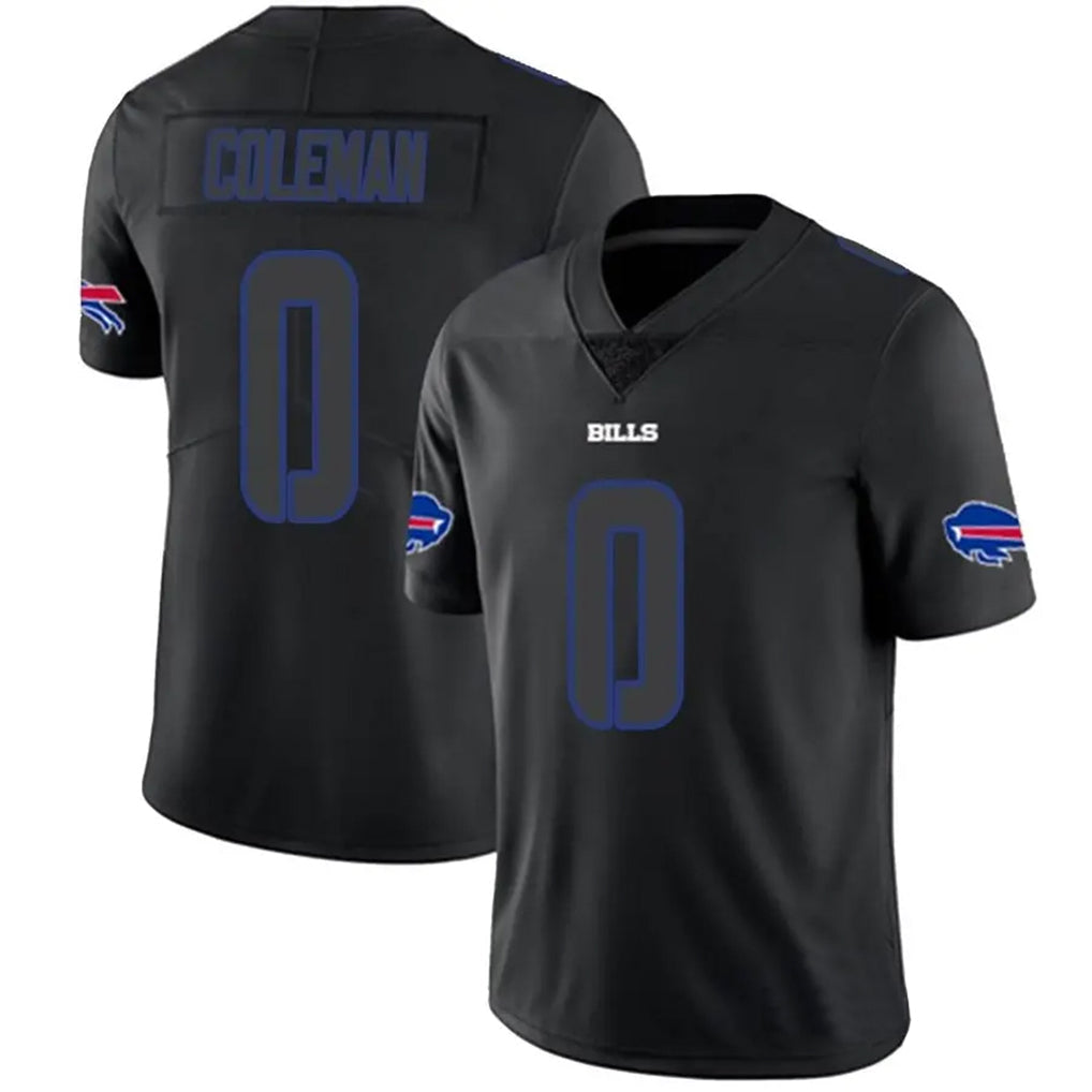 Elroe B.Bills #0 Keon Coleman Player Black Impact Limited Home Game Stitched Jerseys